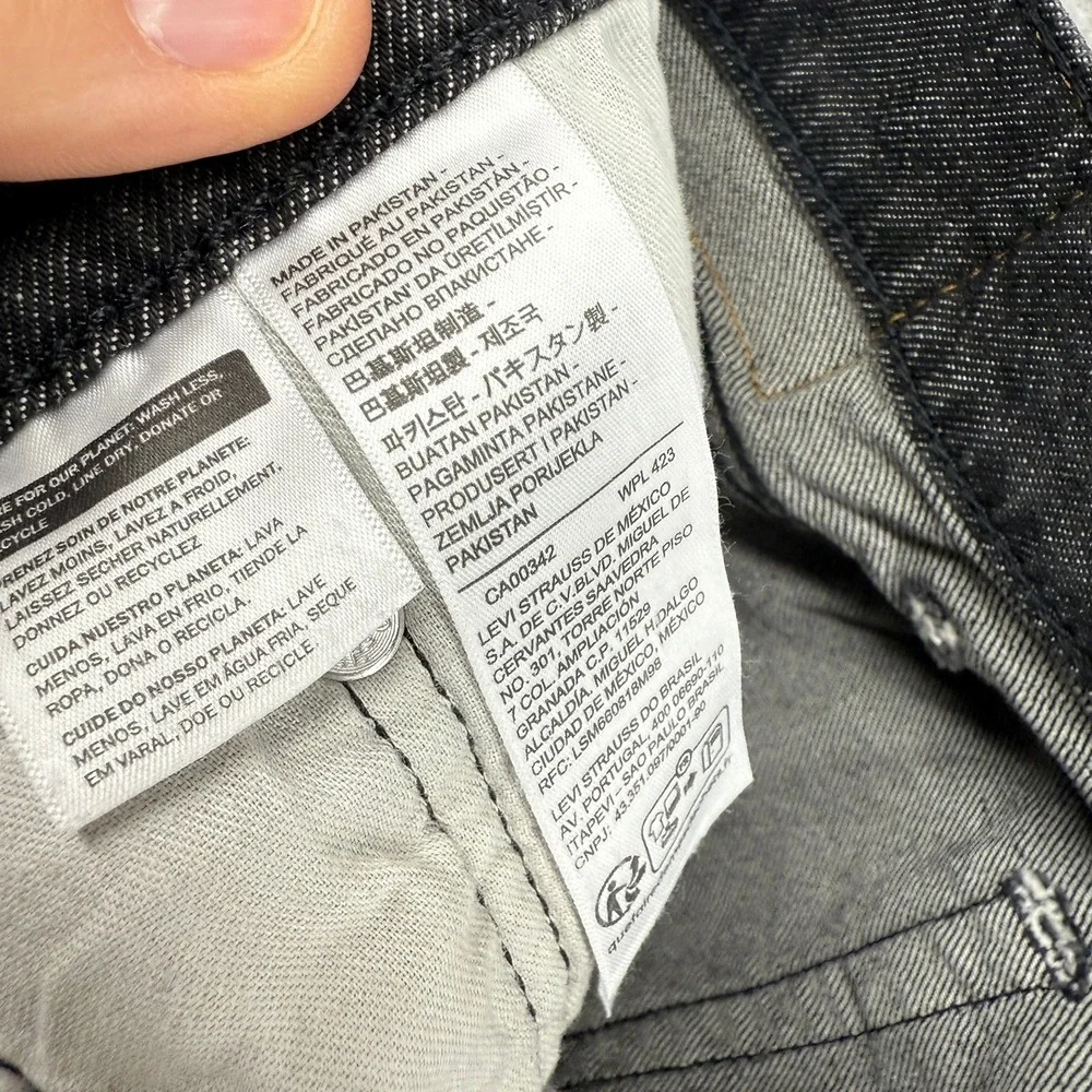 Levis Jeans Mens 36x30 Black 517 Bootcut Workwear Denim Cotton Western Cowboy